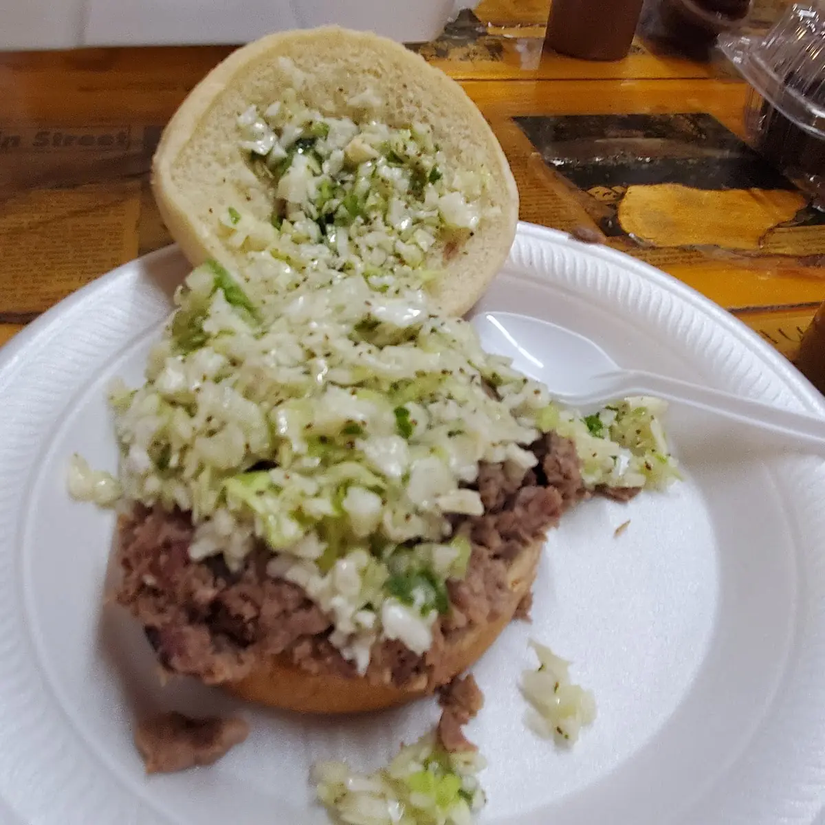 BBQ Sandwich with Slaw