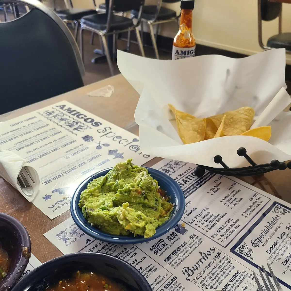Guacamole and Chips Salsa
