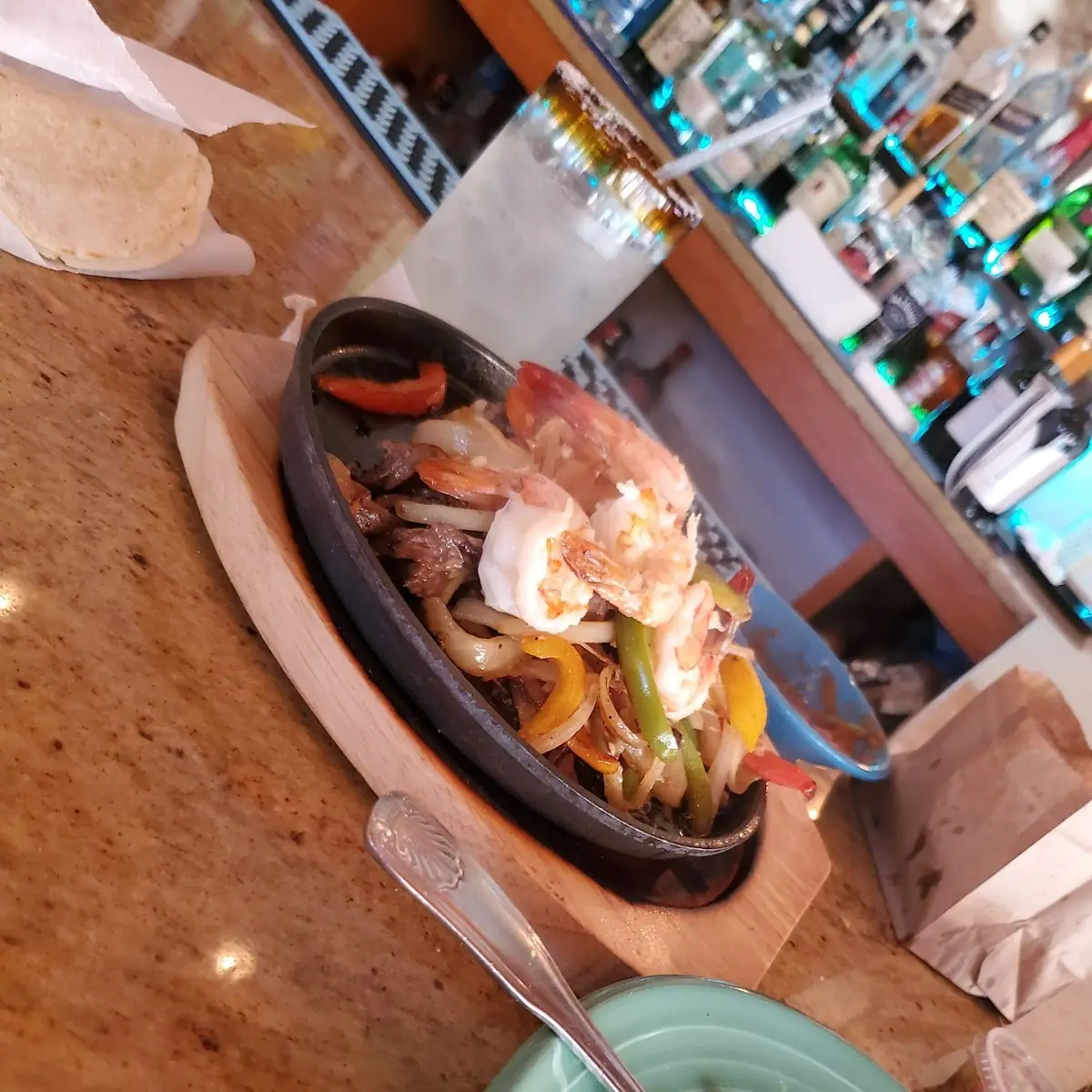 Steak and Shrimp Fajitas
