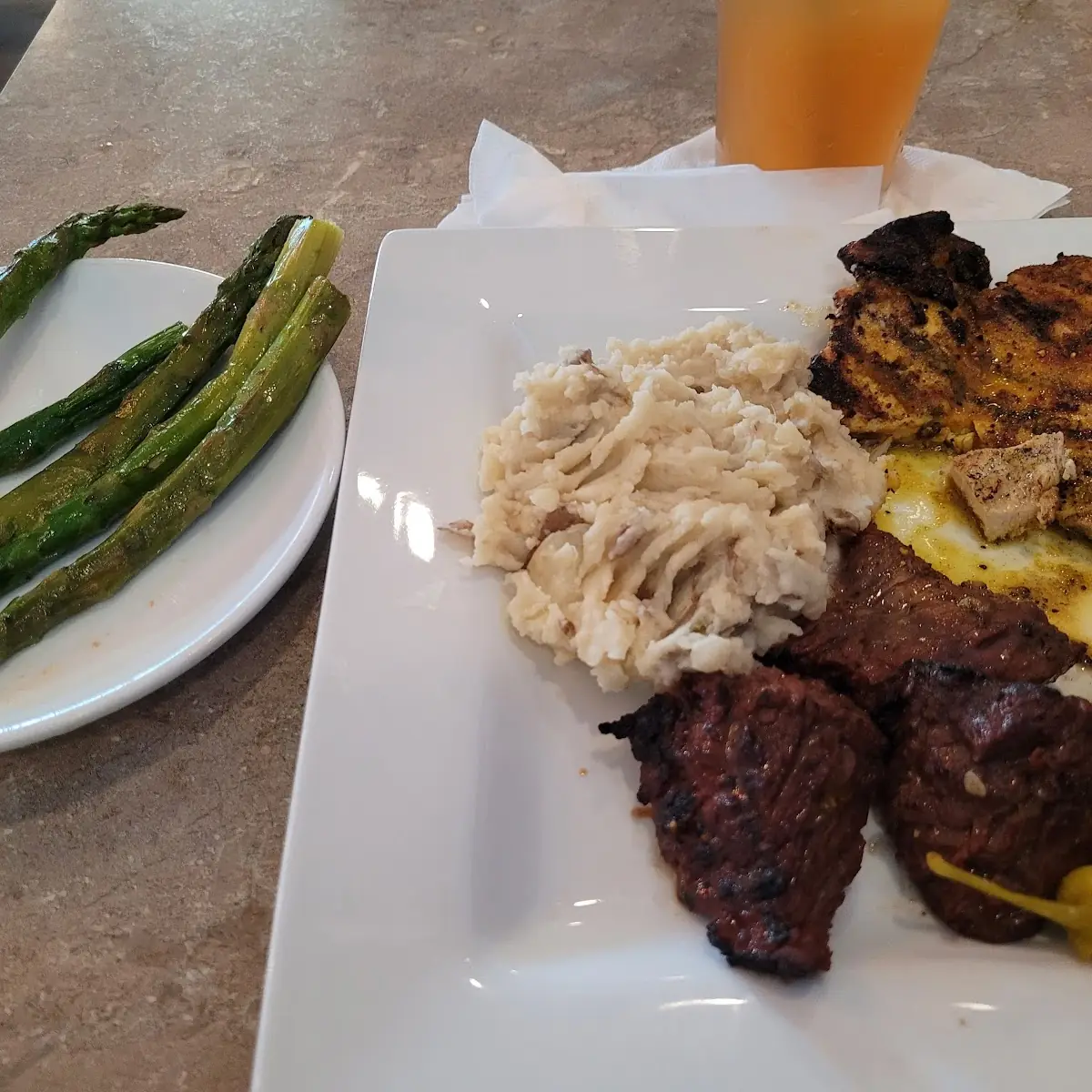 Combo Steak Tips and Lemon Pepper Chicken