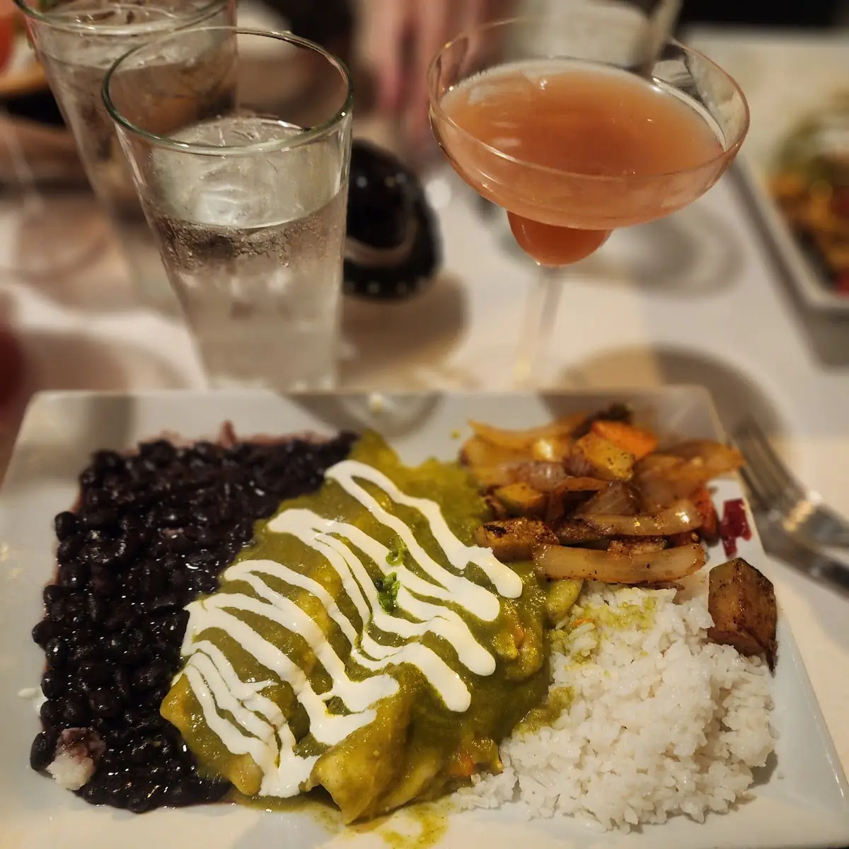 Vegetarian Enchilada Plate