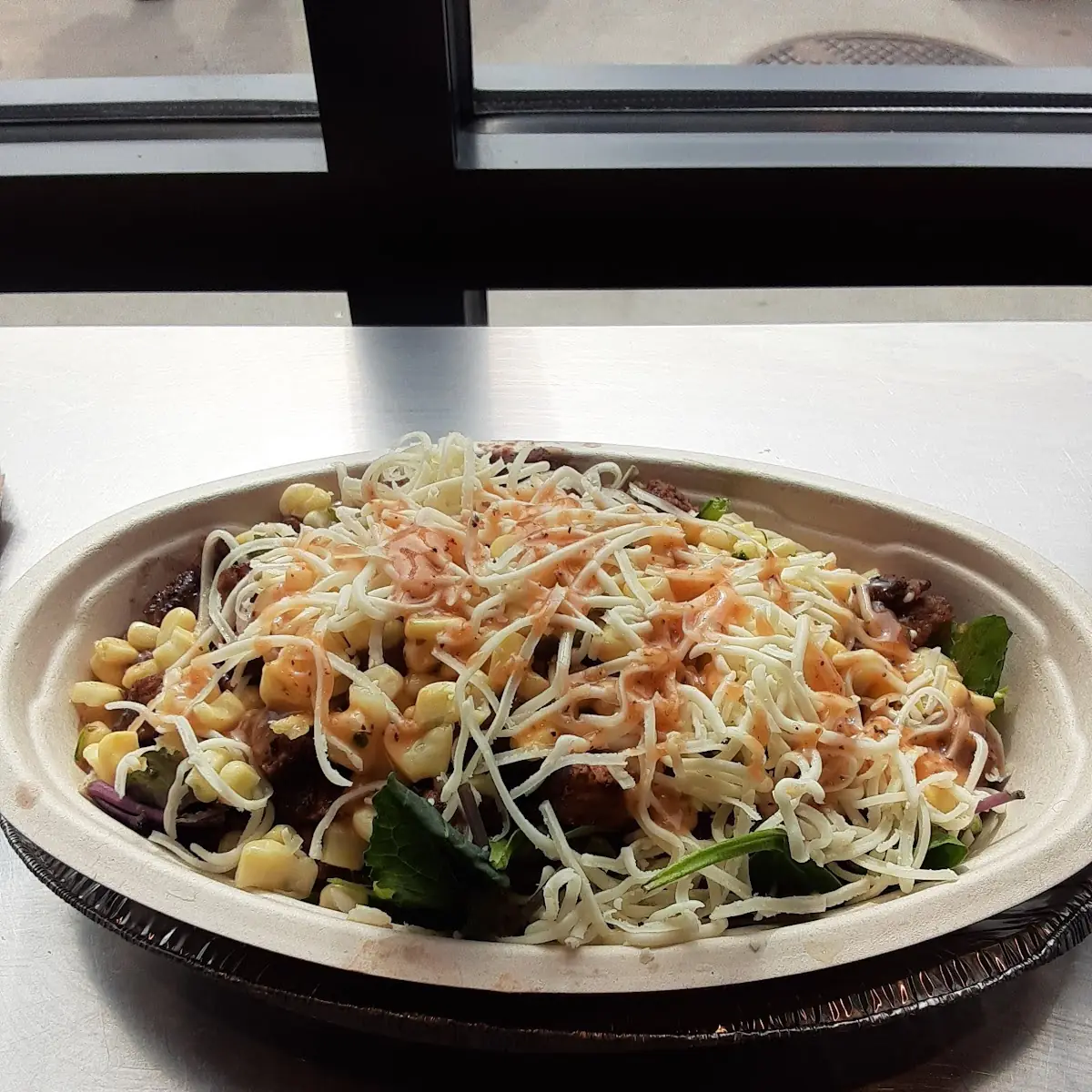 Chipotle Steak and Chicken Bowl with Spinach