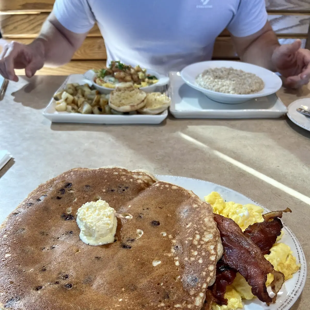 Brown Pancake Breakfast