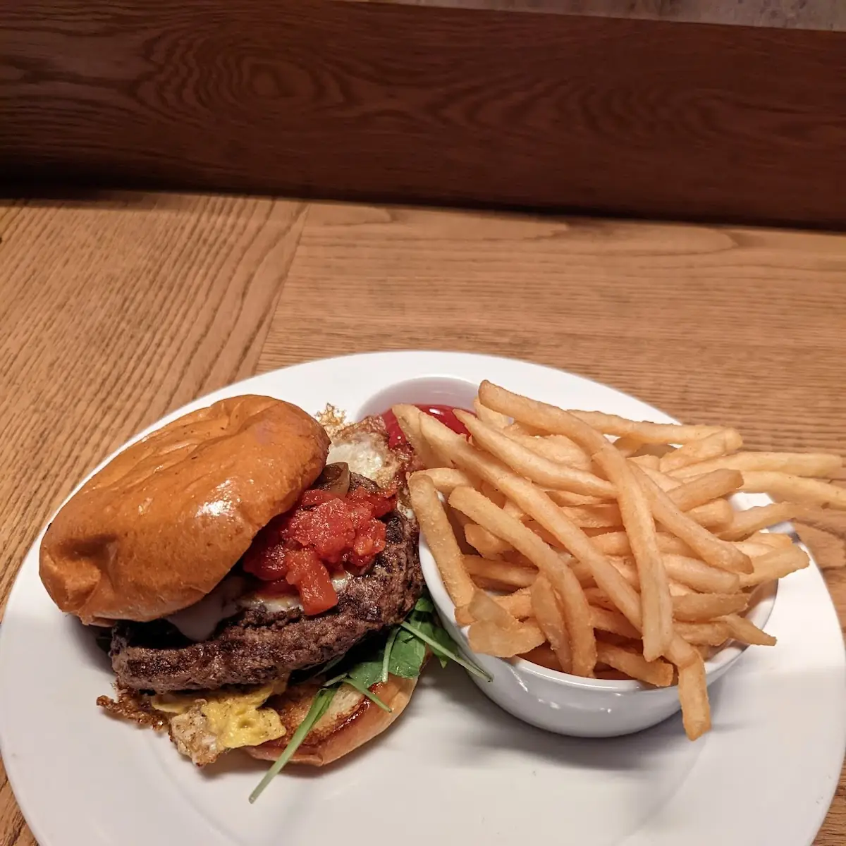 Kobe Beef Burger with an Egg on Top