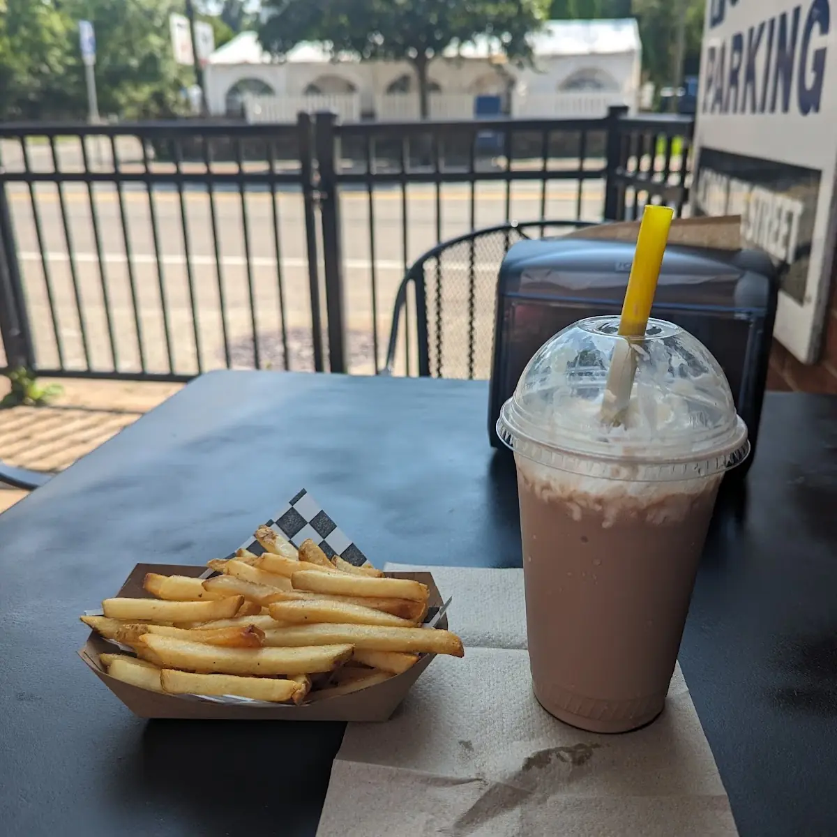 Fries and a Chocolate Shake