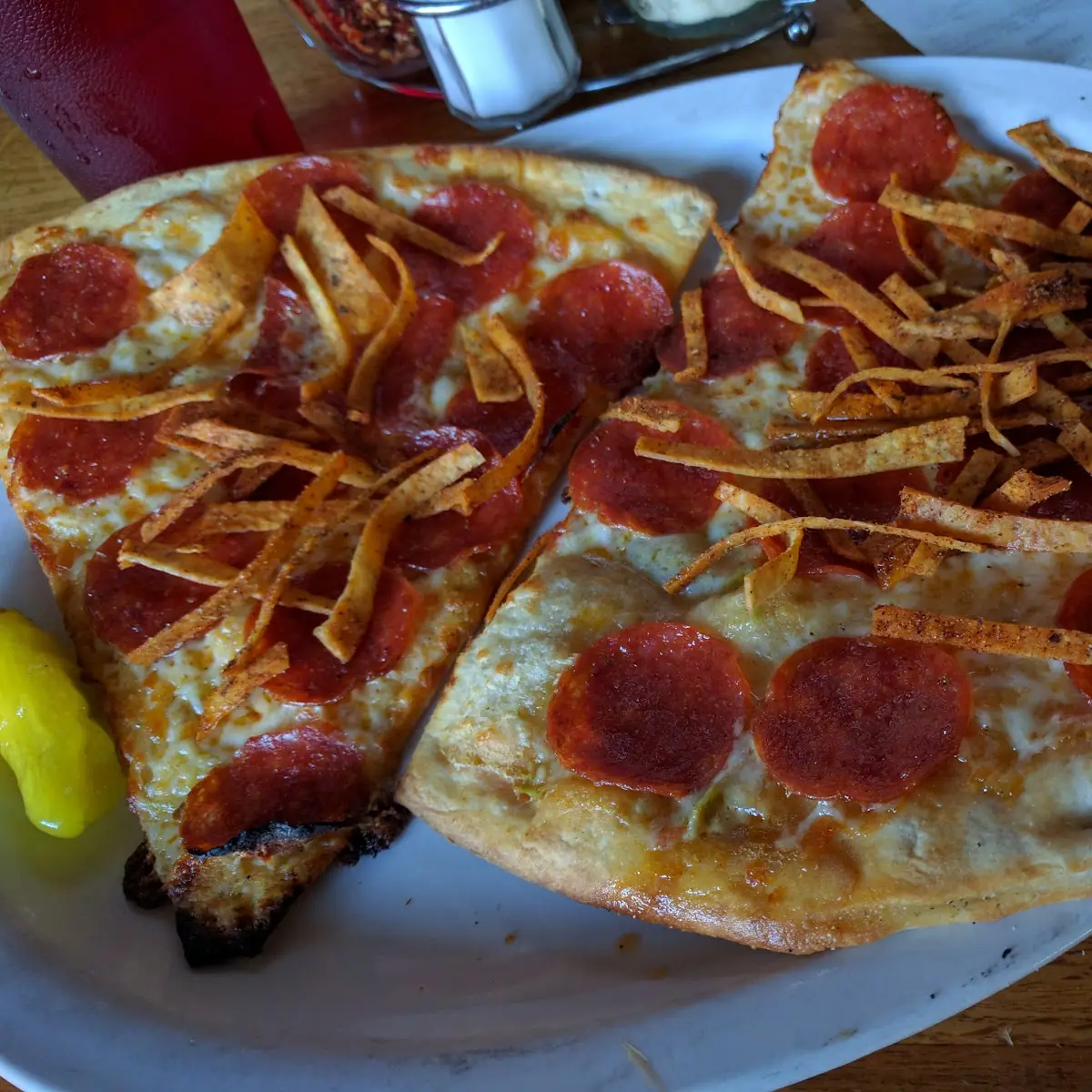 Green Chile Sauce Pizza