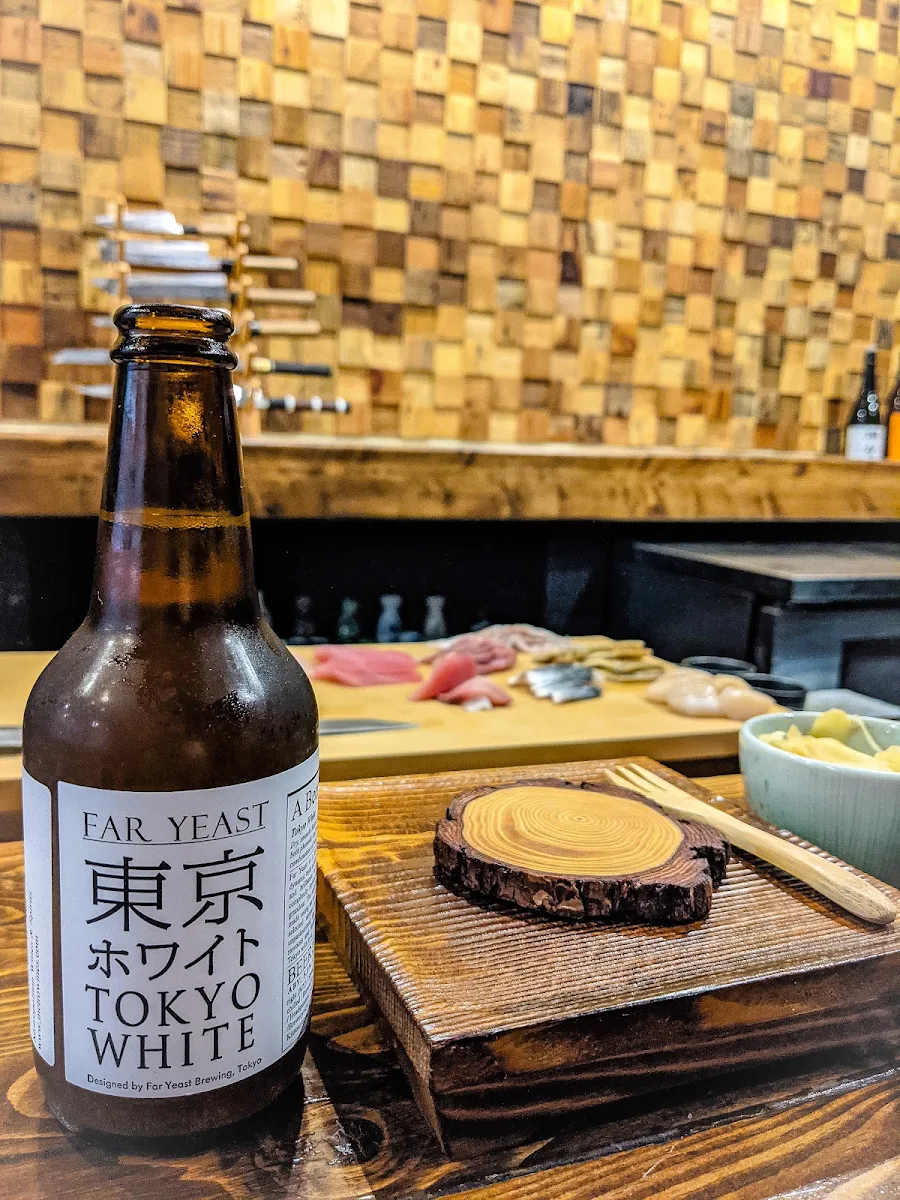 Tokyo White Beer, Kaito Sushi Omakase
