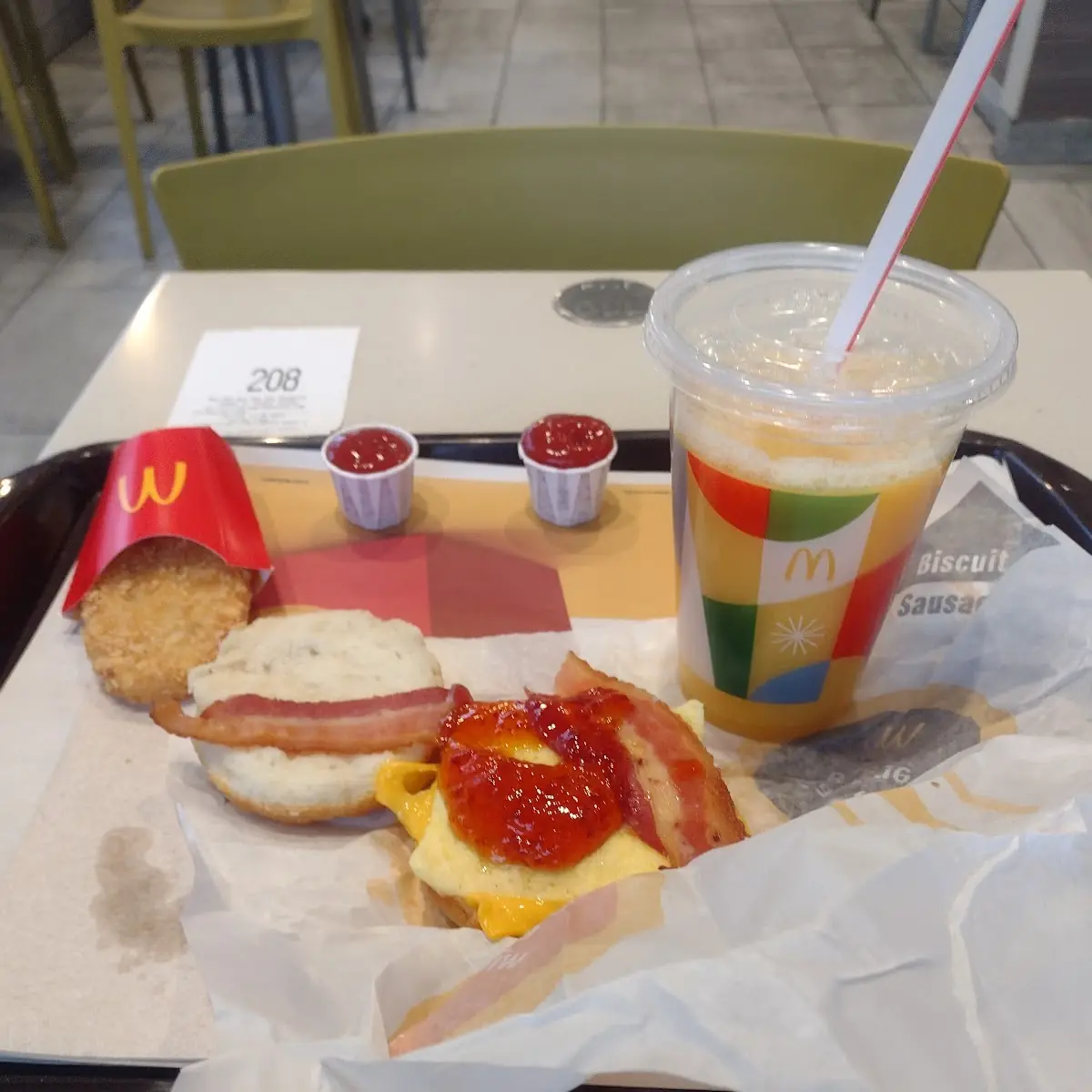 Bacon Egg Cheese Biscuit Meal