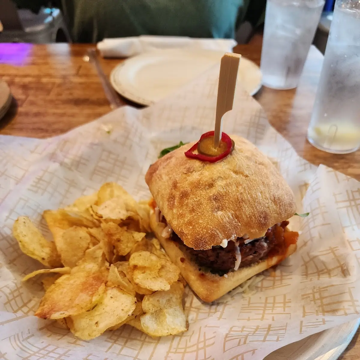Smashed Meatball Sandwich