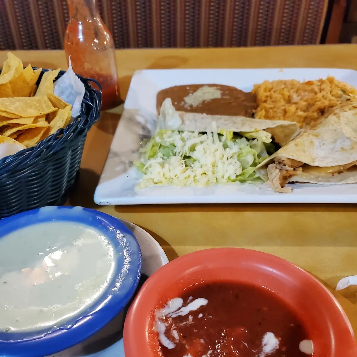 Cheese Dip Salsa and Entree