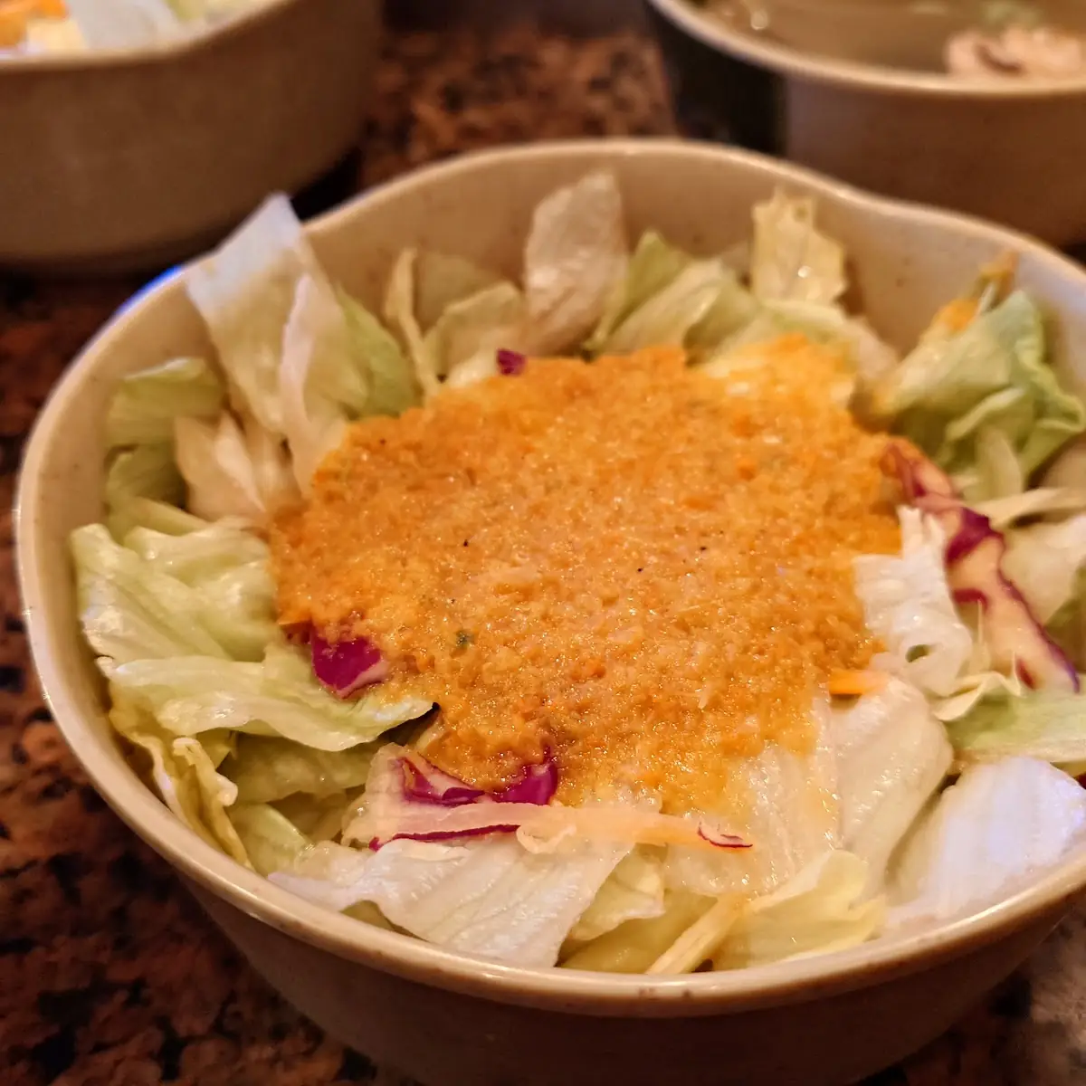 House Salad with Ginger Dressing