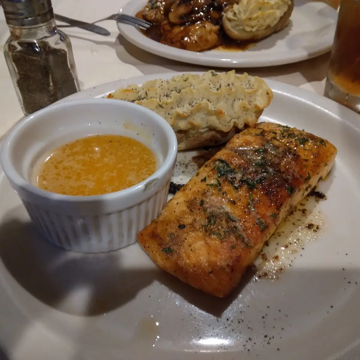Salmon with Twiced Baked Potato