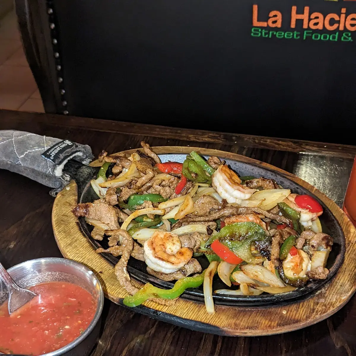 Steak & Shrimp Fajitas