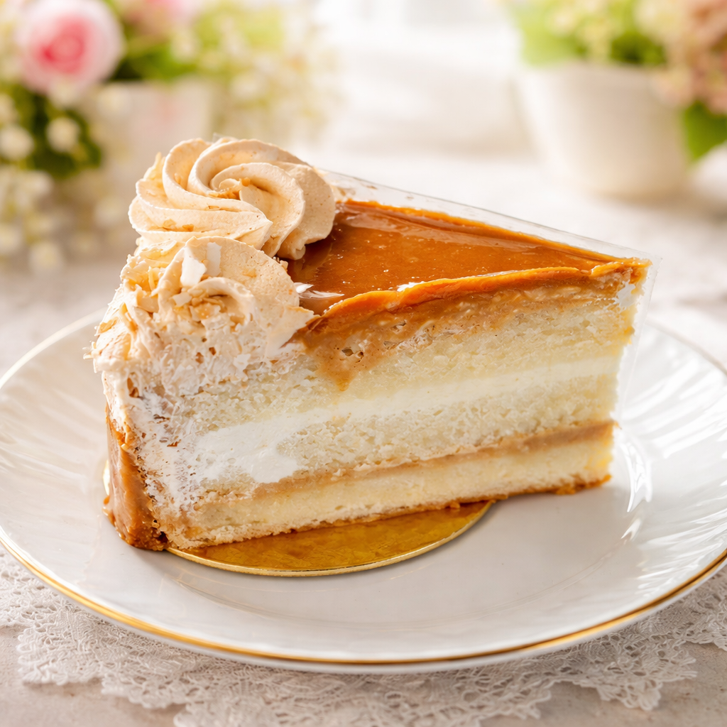 Dulce De Leche Chantilly Cake Slice