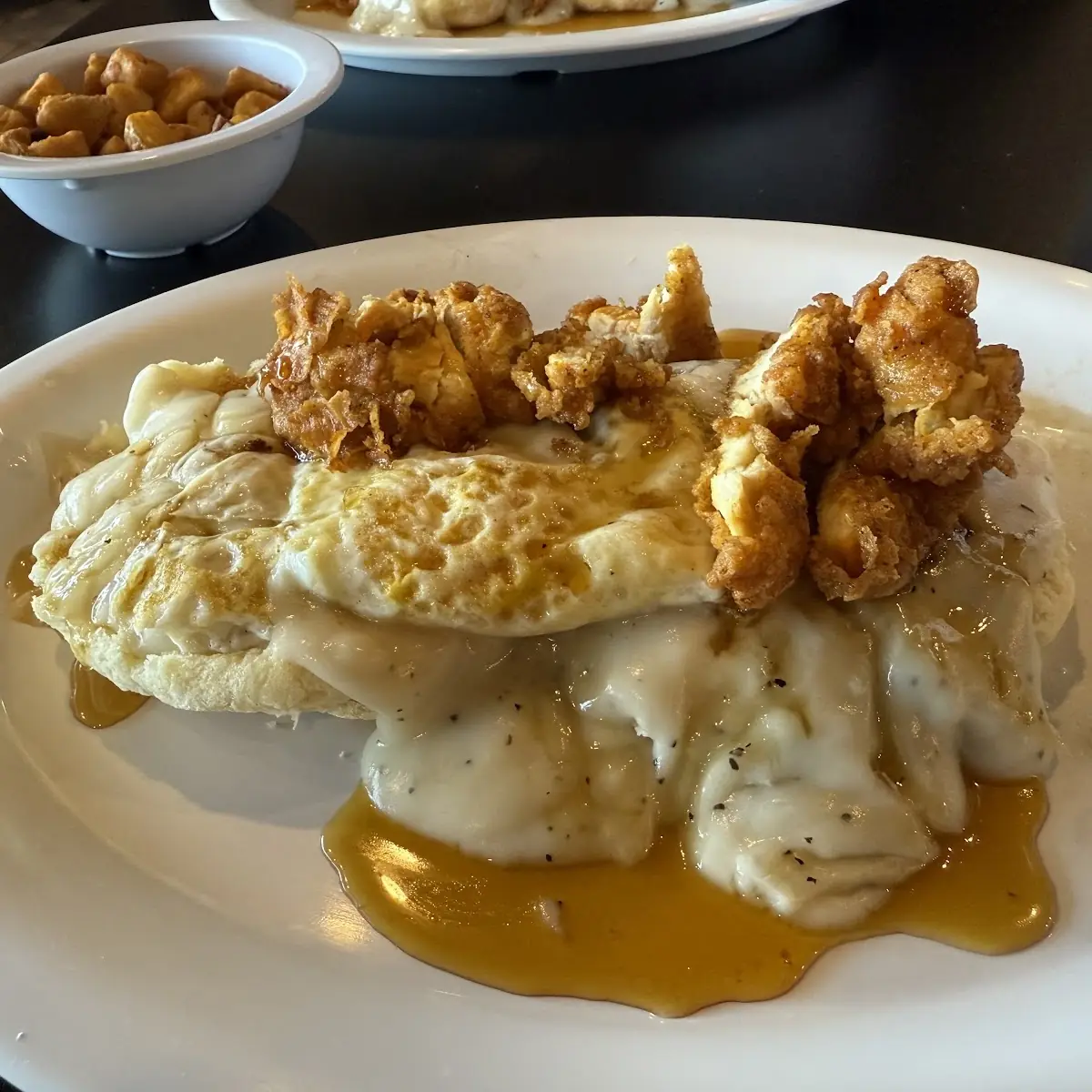 Kingz Hot Honey Chicken Biscuits & Gravy