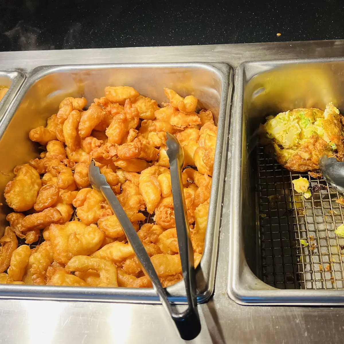 Buffet Fried Chicken and Fries
