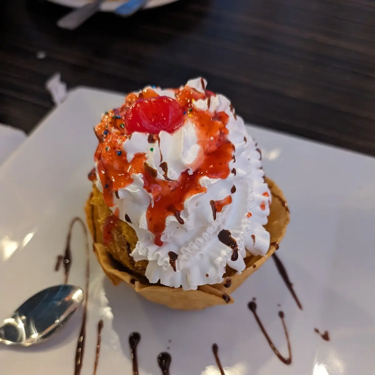 Fried Ice Cream Sundae