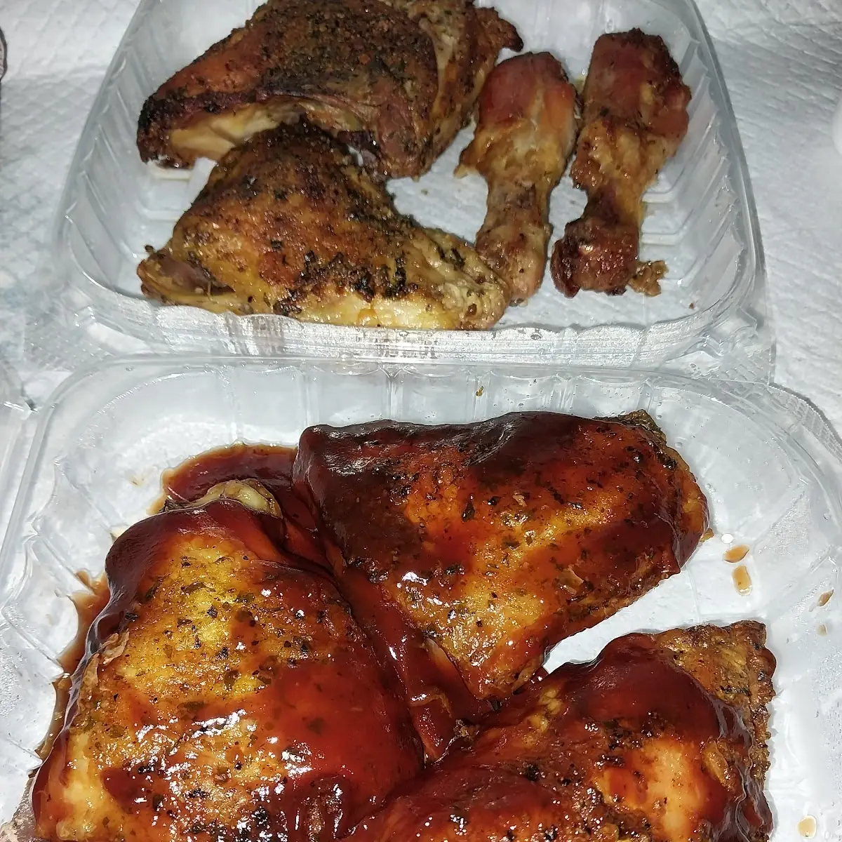 Baked Chicken and BBQ Chicken