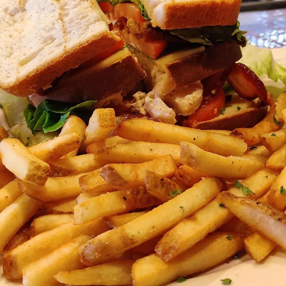 Seafood Club Sandwich