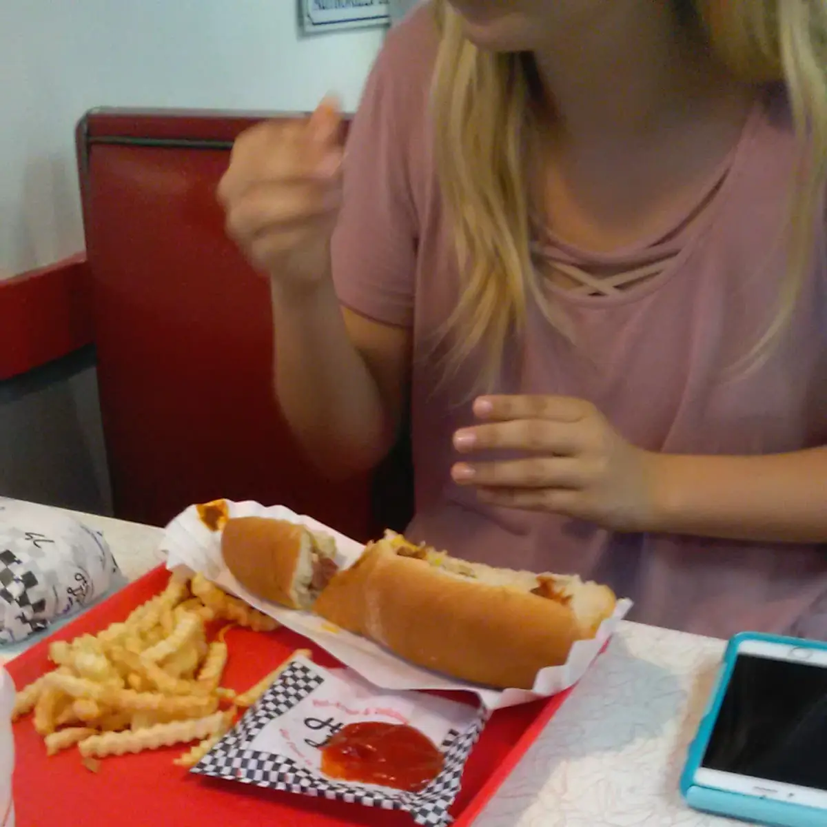 Chili Dog and Fries