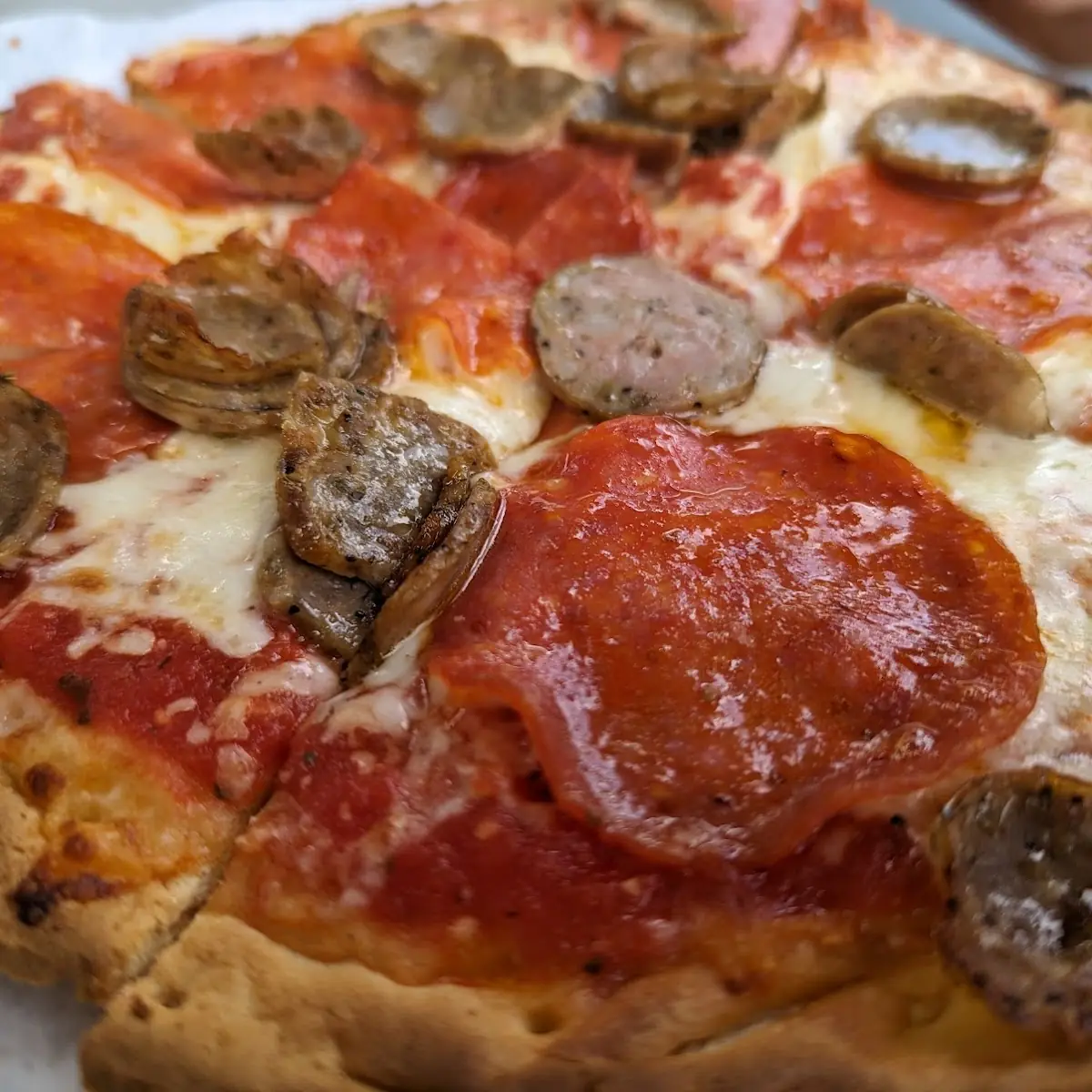 Sausage and Pepperoni Pizza