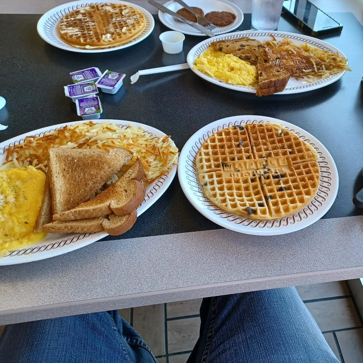 Pork Chops Waffles and Eggs