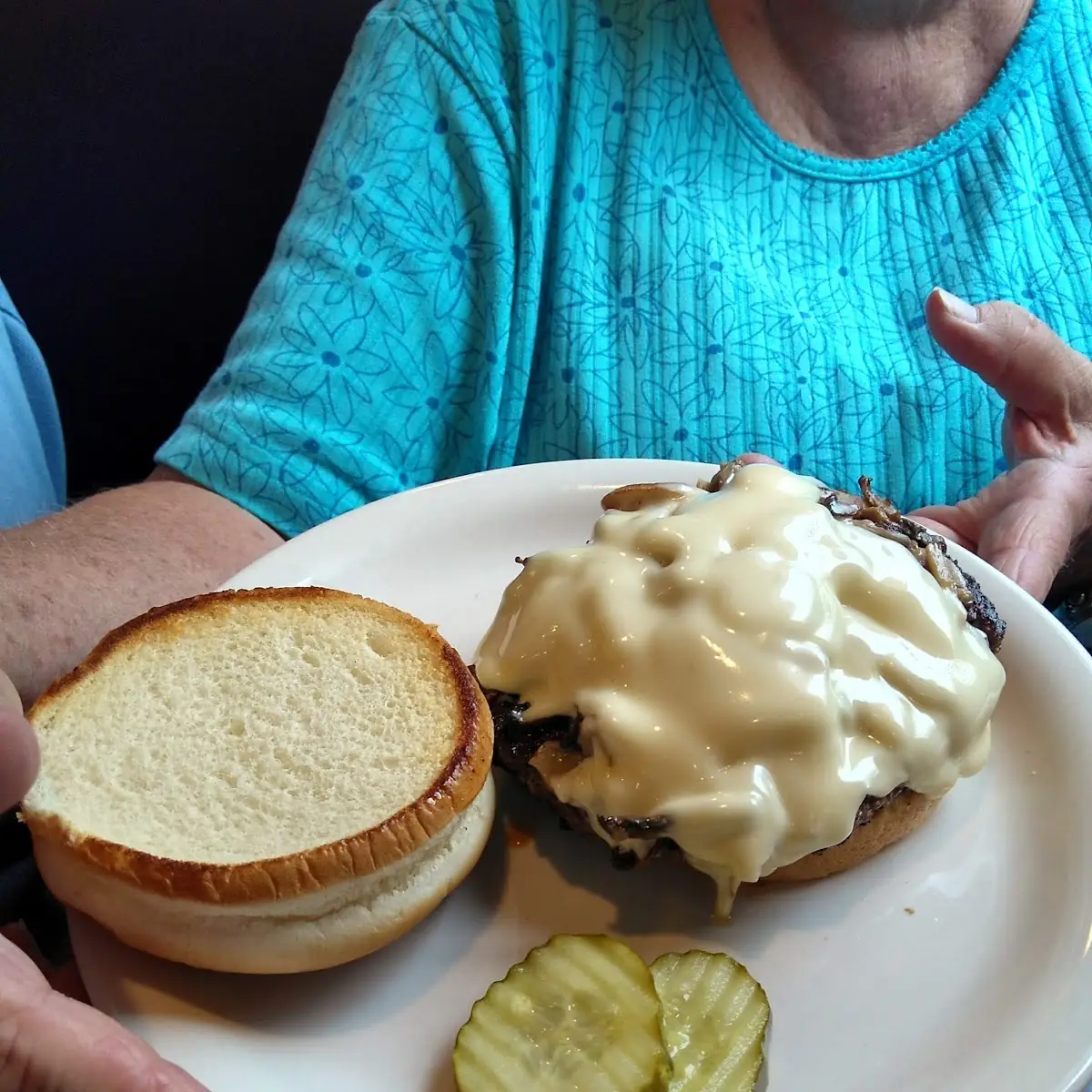 Mushroom Swiss Burger