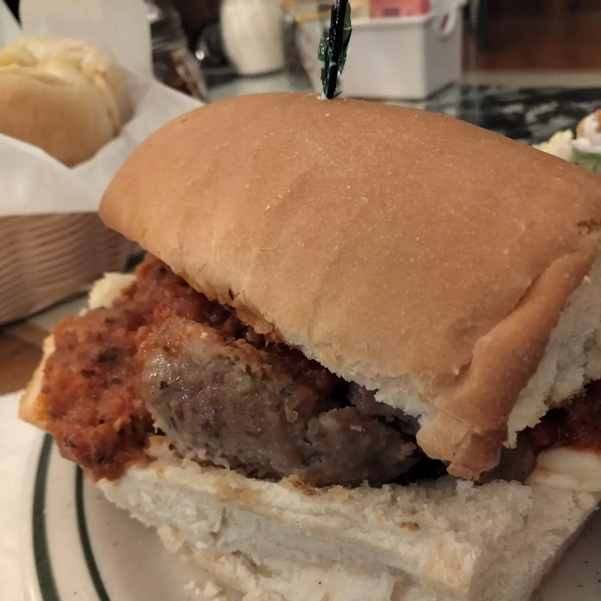 Half Meatball Sandwich