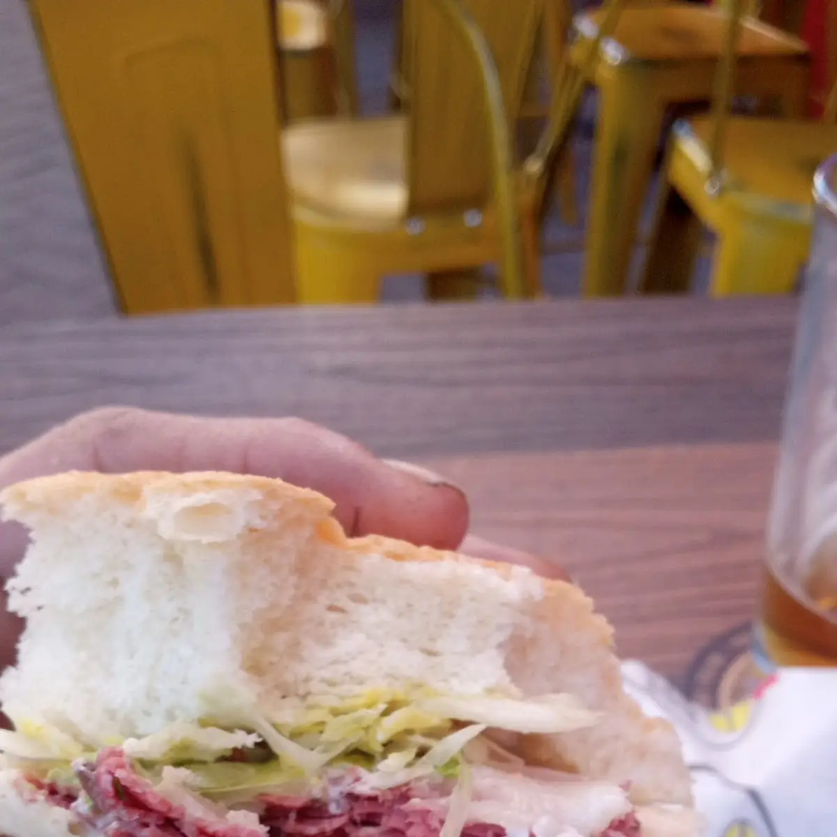Hot Santa Cruz Pastrami Sandwich