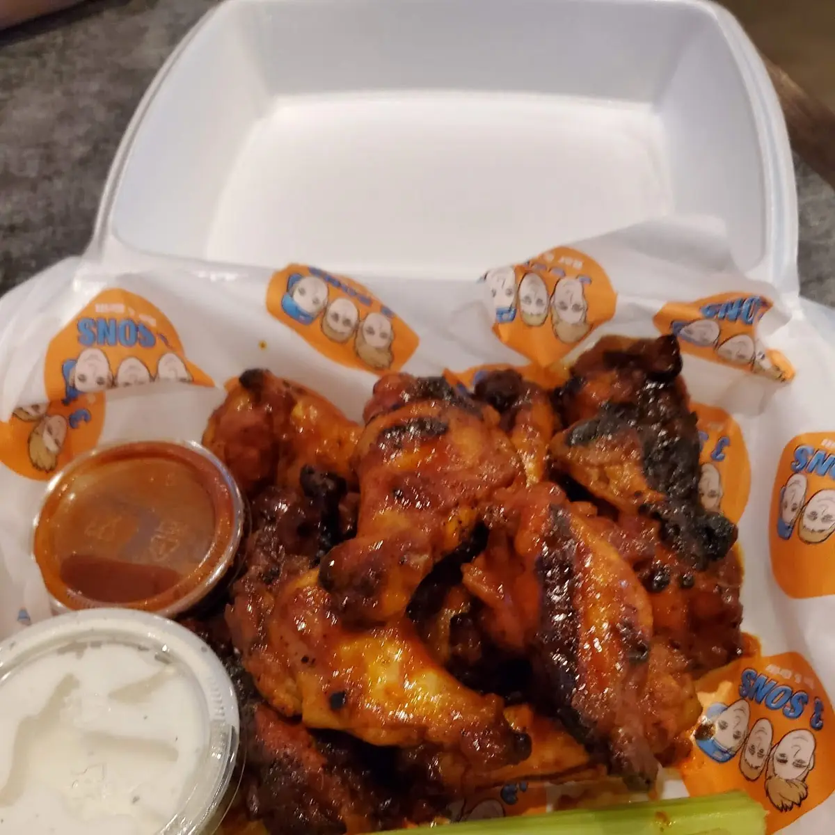 Hot Buffalo Chicken Wings