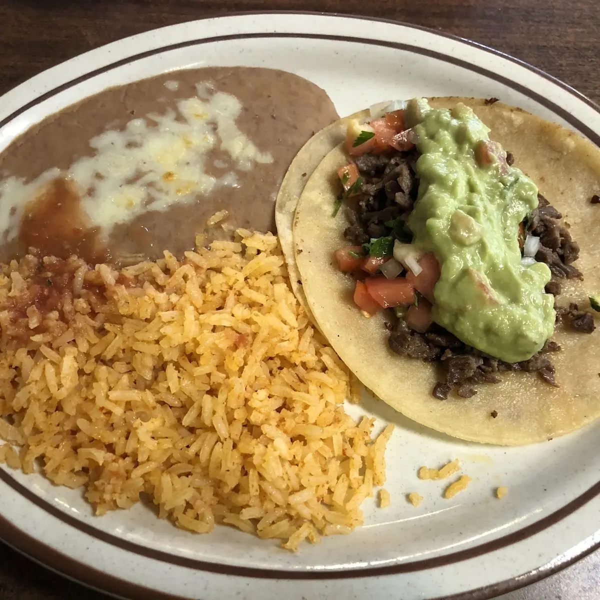 Soft Taco Rice and Beans