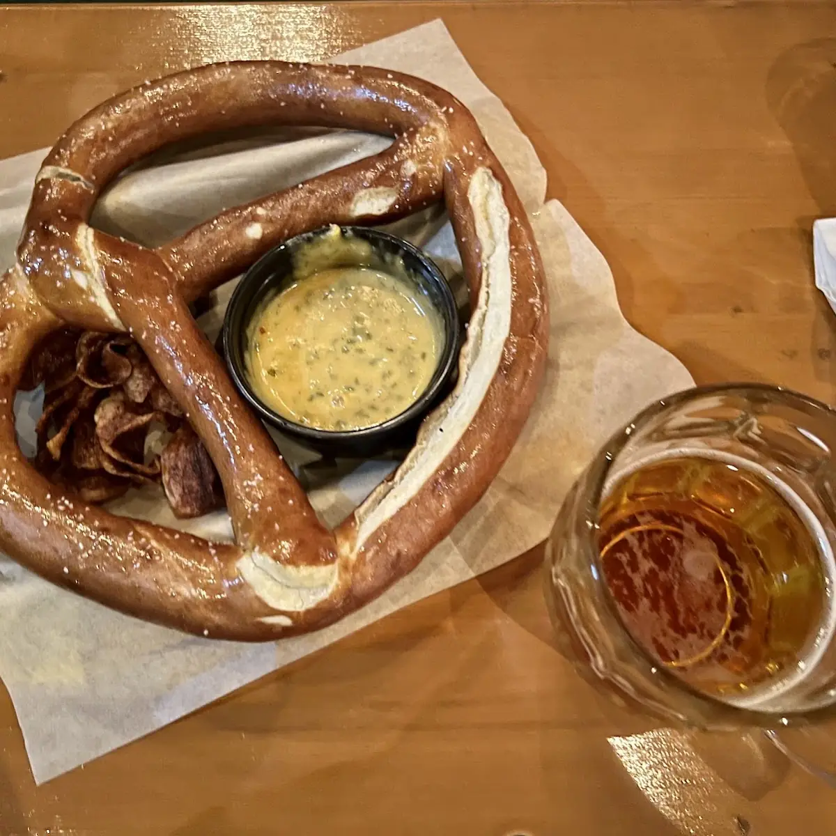 Bavarian Pretzel and Beer Cheese