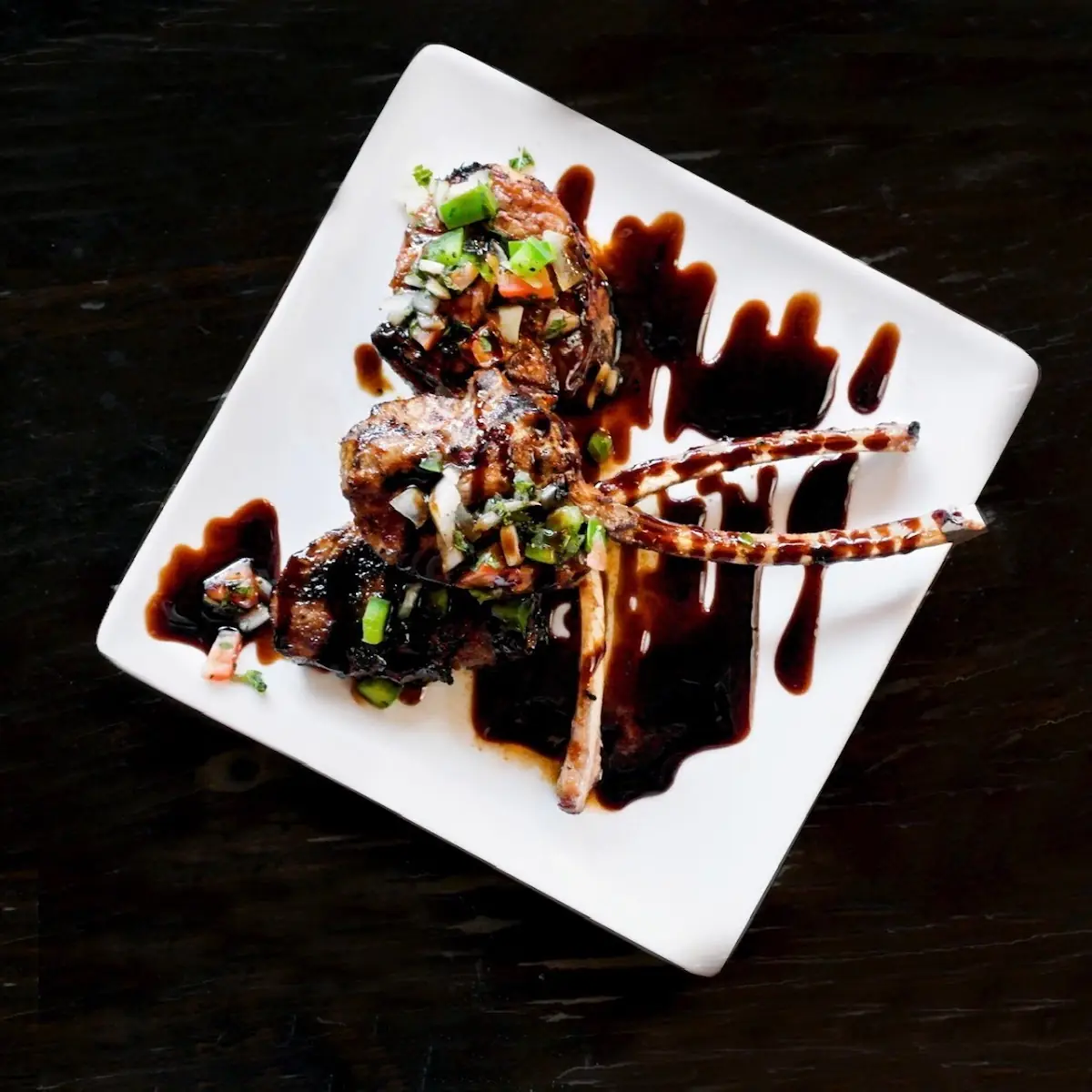 New Zealand Balsamic Glaze Lamb Chops