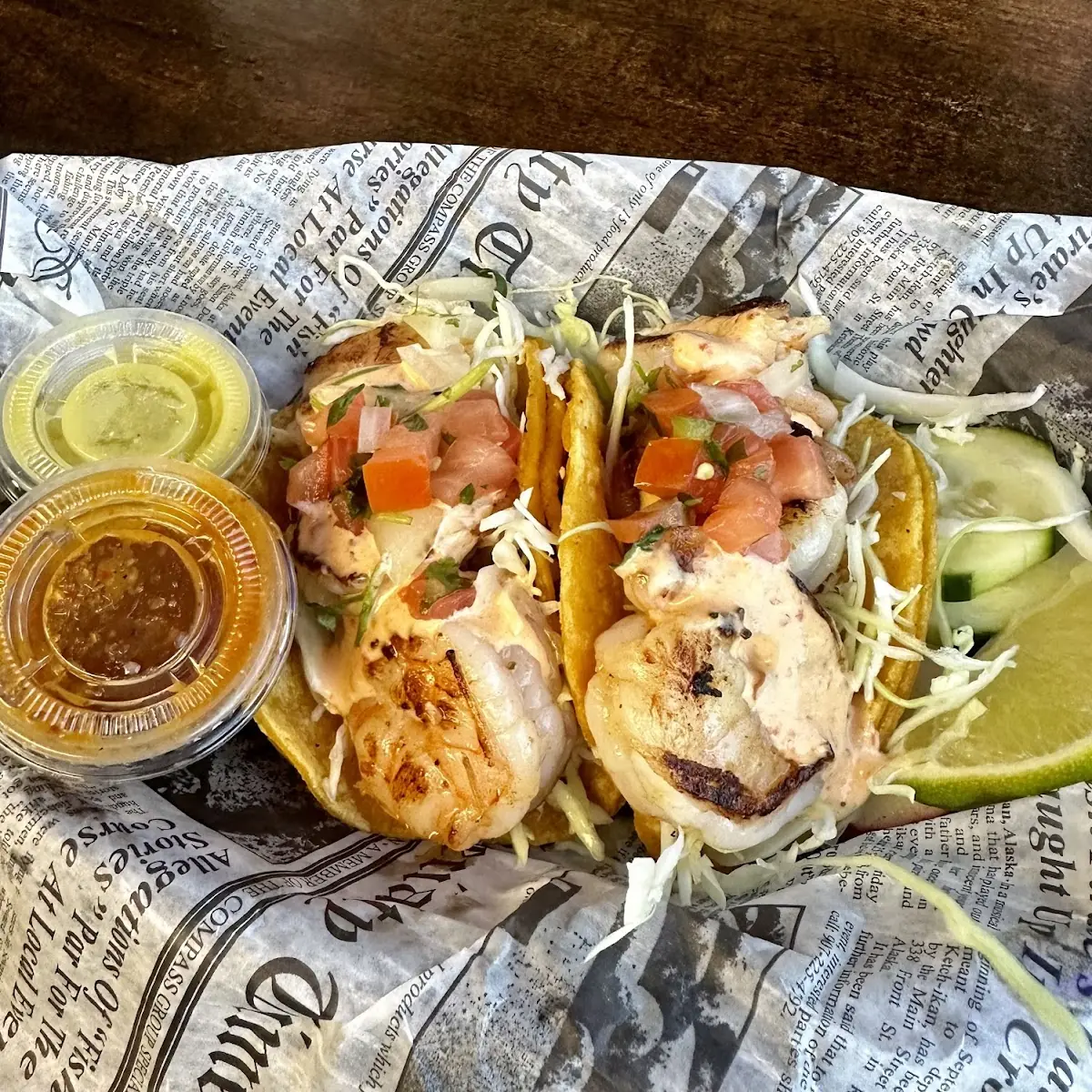 Shrimp Street Tacos
