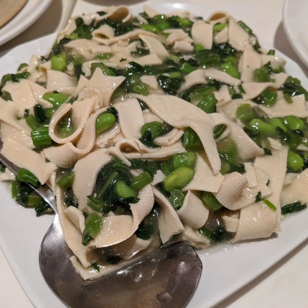 Soy Bean w Pickled Cabbage & Thin Tofu Skin