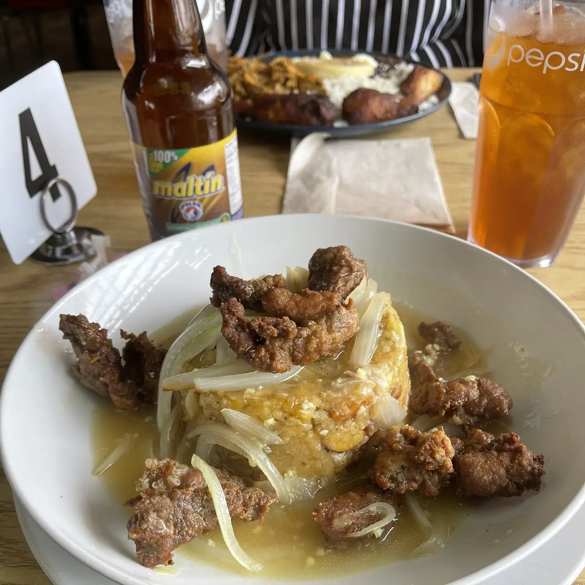 Mofongo Con Carne Frita