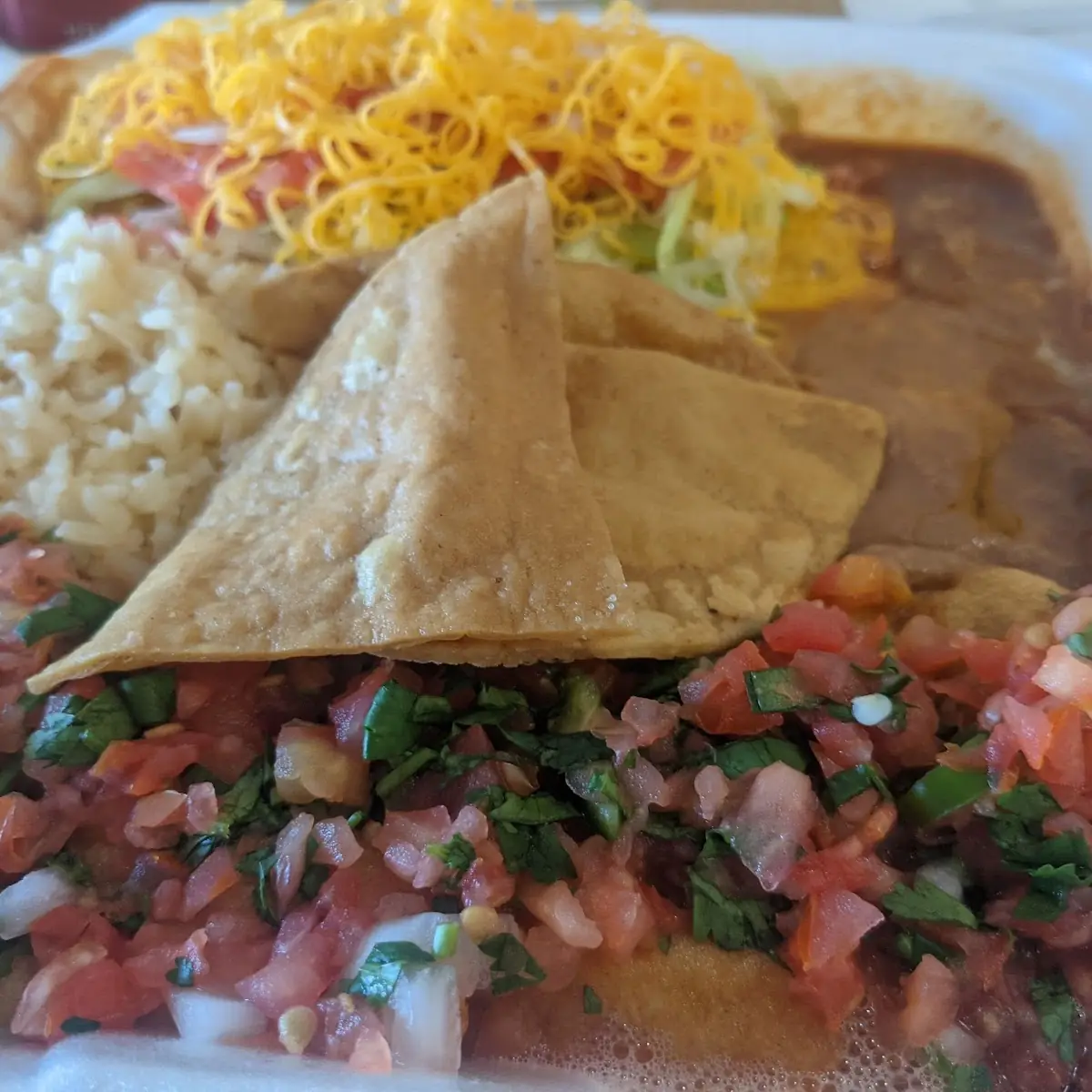 8 Chile Relleno and Chicken Enchilada
