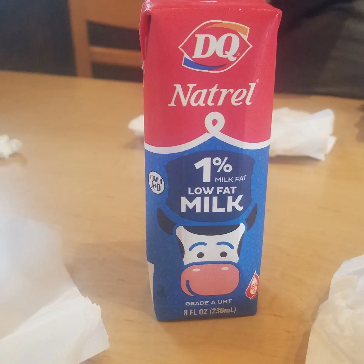 Milk with Happy Meal