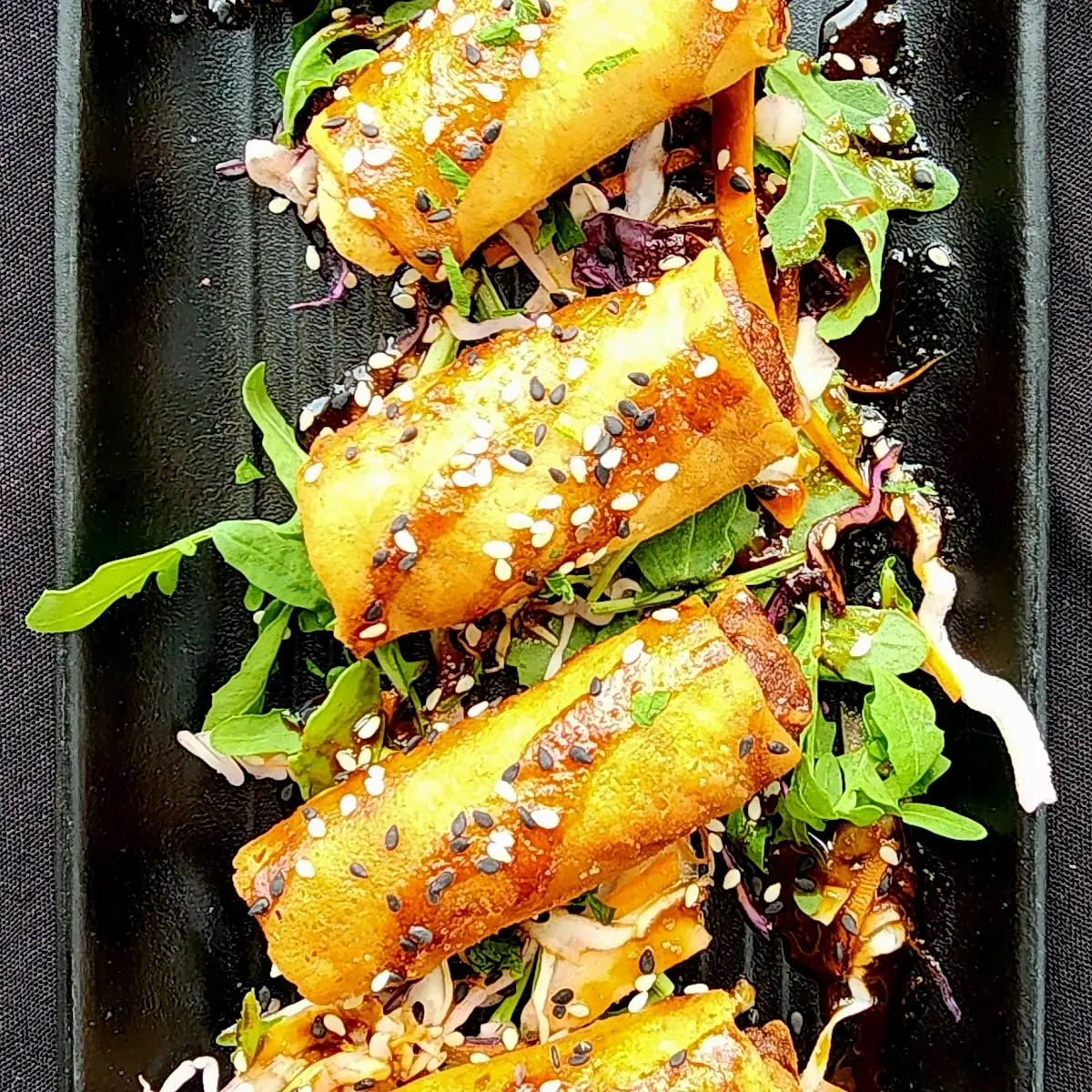 Korean BBQ Spring Rolls