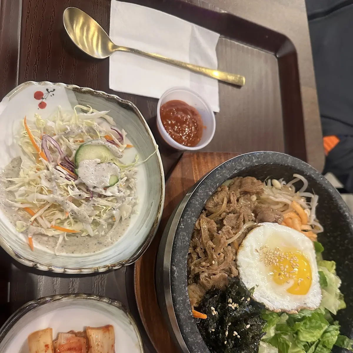 Hot Stone Pot Bibimbap Sliced Beef