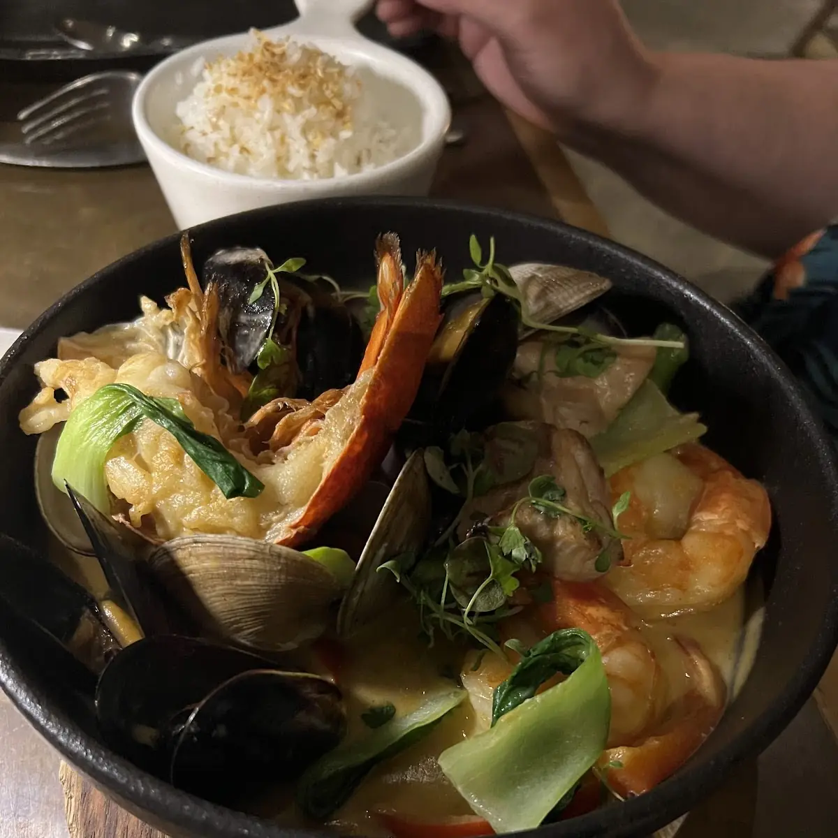 Coconut Red Curry Seafood