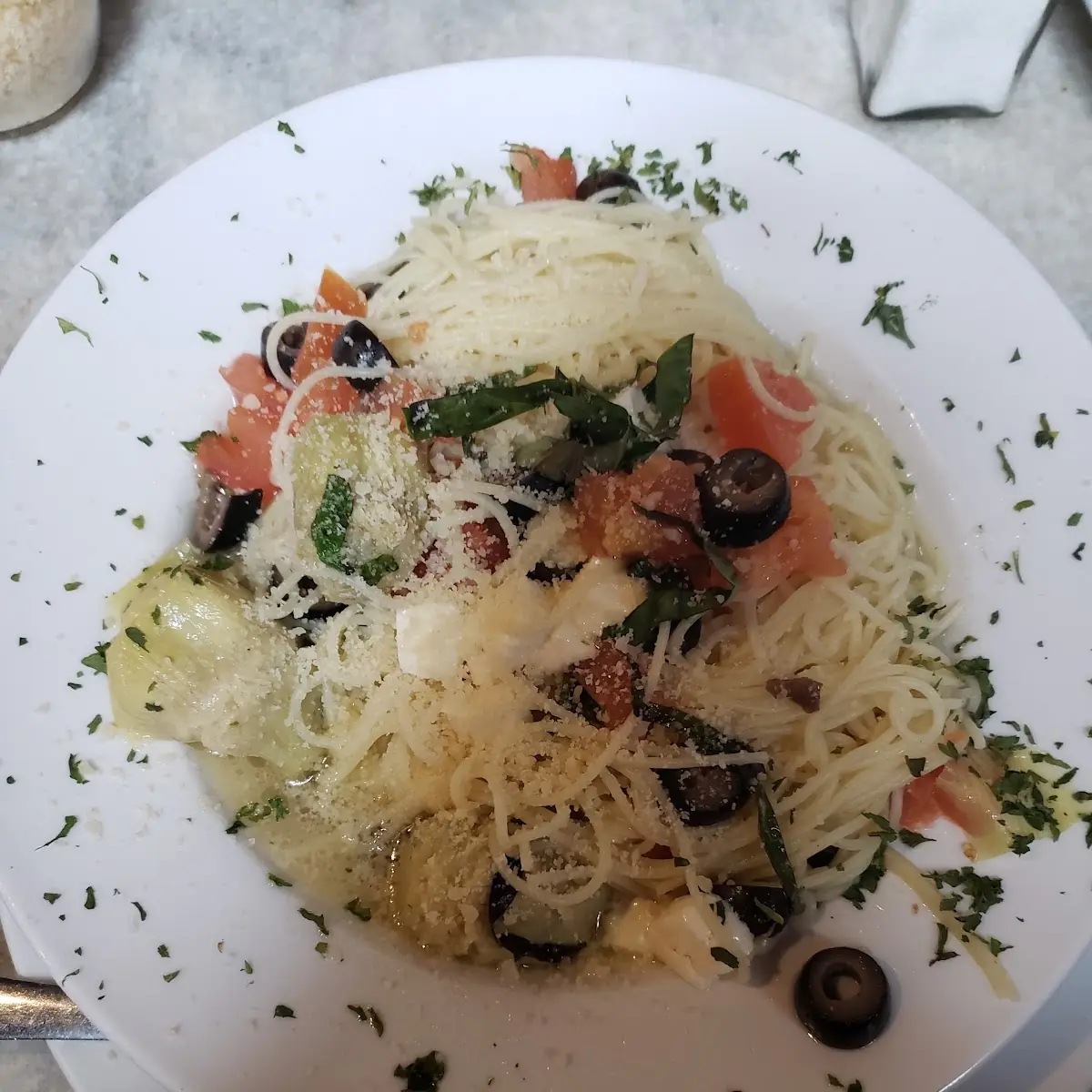 Mediterranean w Angel Hair Pasta