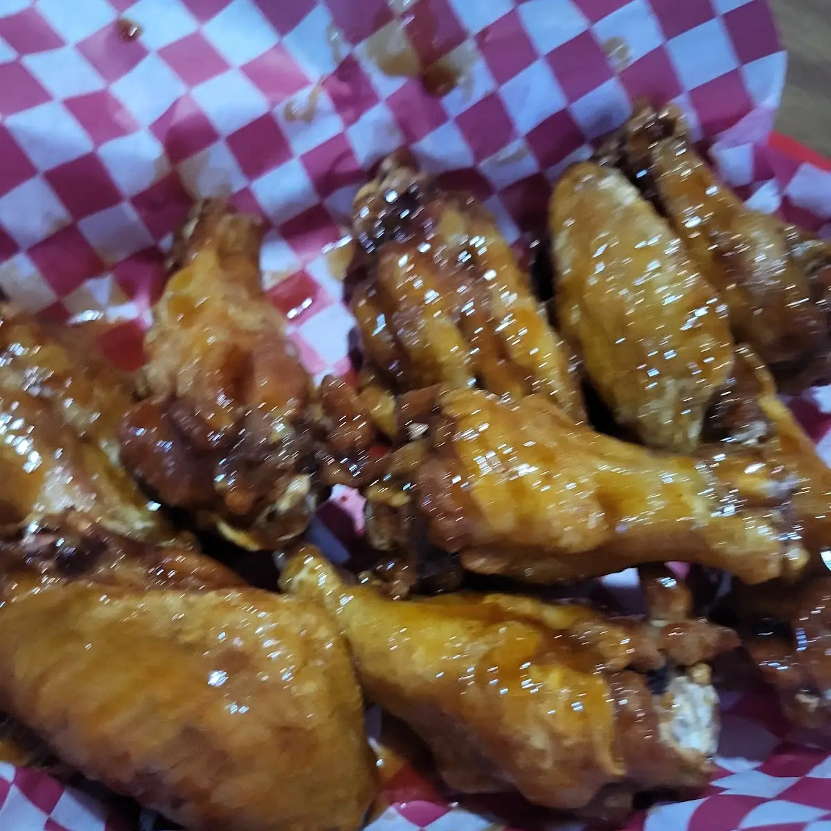 Honey Stinging Garlic Wings