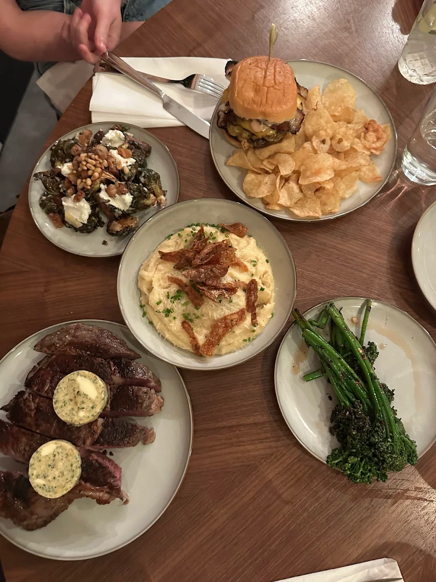 Steak Brussels Sprouts Mashed Potatoes, Love You, Mean It - Bar & Restaurant