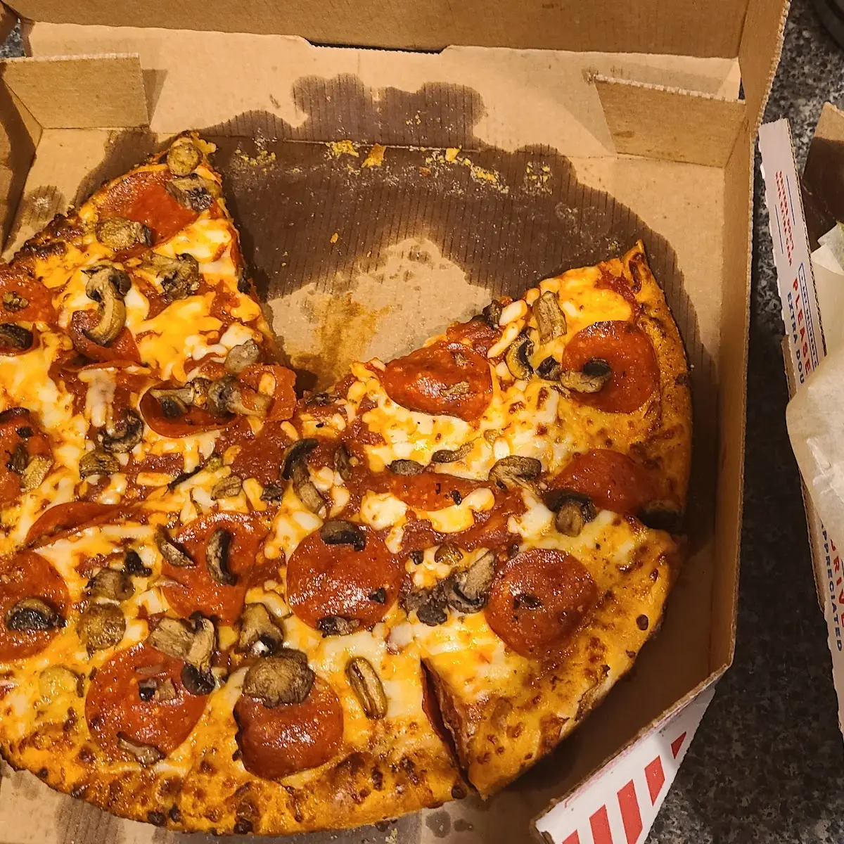 Pepperoni Mushroom Pizza and Parmesan Bread Bites
