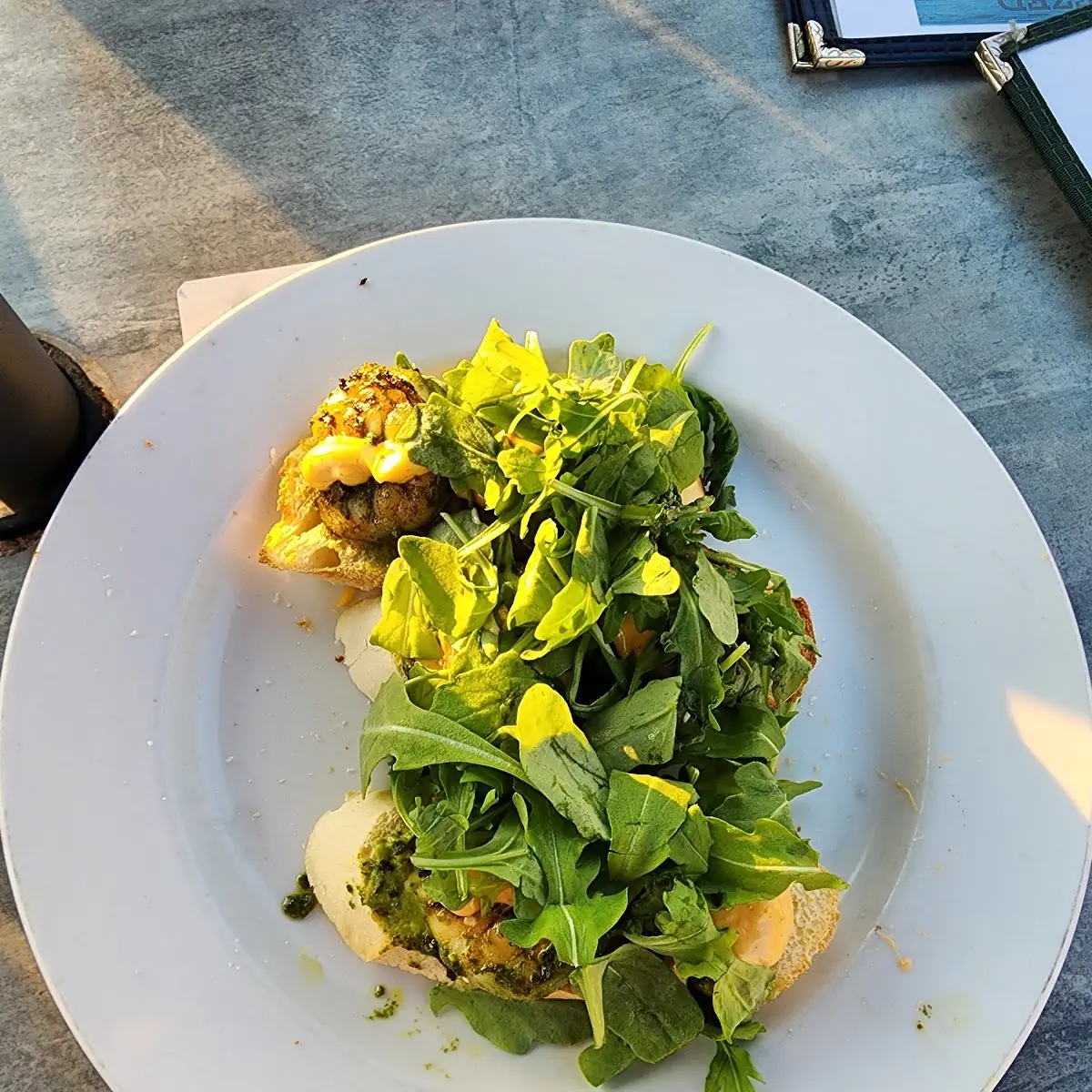 Shrimp and Avocado Toast Appetizer