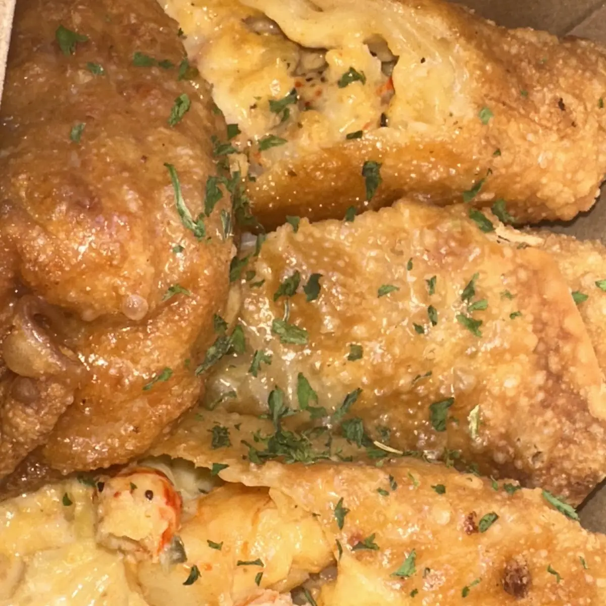 Honey Hot Chicken Egg Rolls