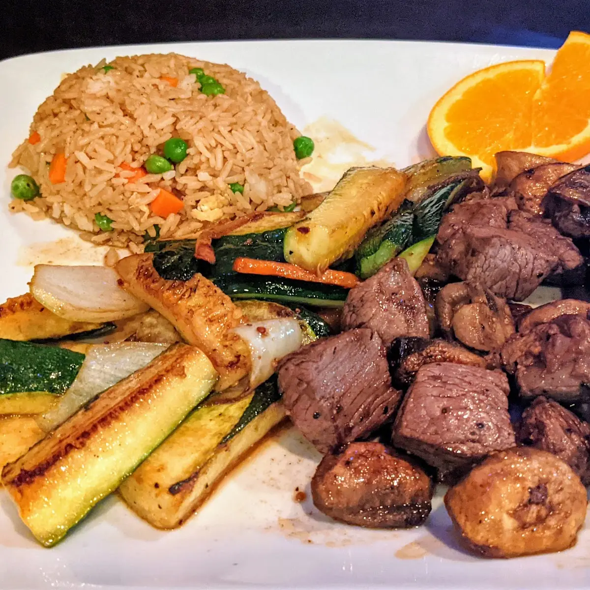 Hibachi Ribeye with Fried Rice
