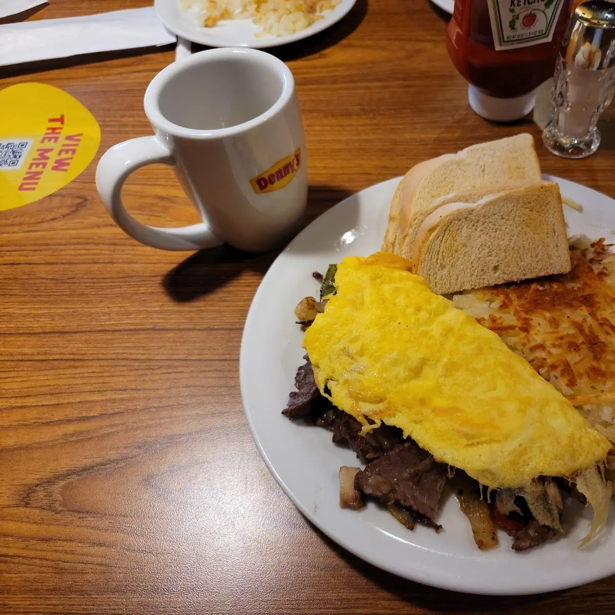Cheese Steak Egg Omelette
