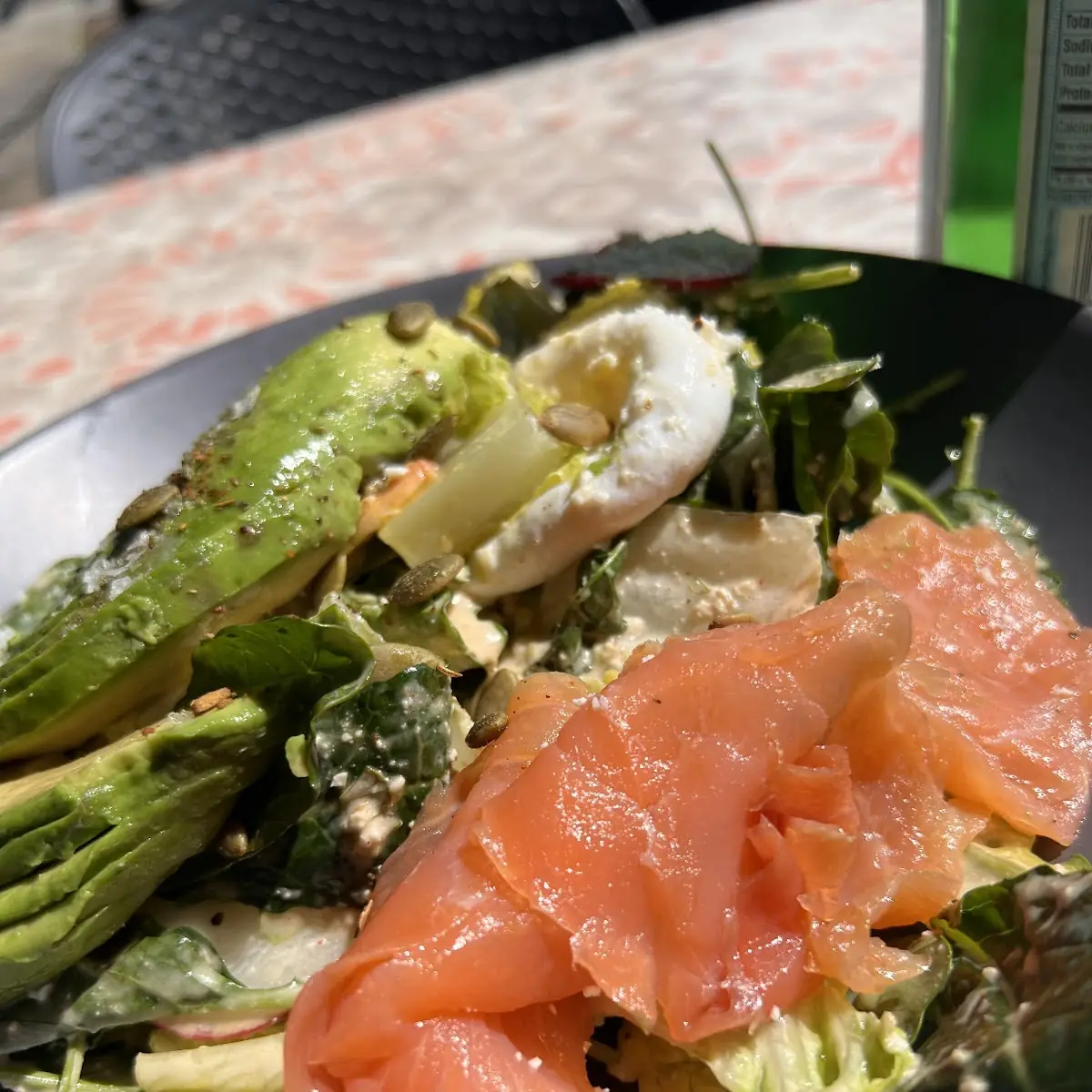 Keto Salad with Smoked Salmon